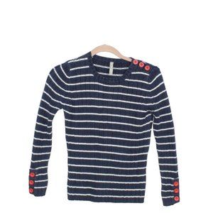 Hanna Andersson 100% Combed Cotton Striped Long Sleeve Shirt Top Size XS